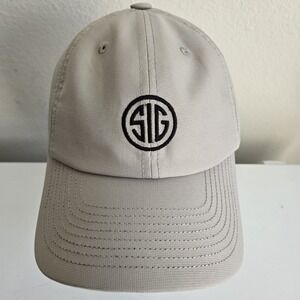 Sig Sauer Gray Adjustable Strapback Dad Hat Cap 221B Tactical